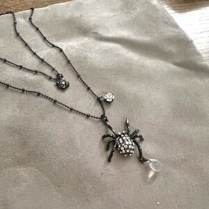 Betsey Johnson Spider layer necklace